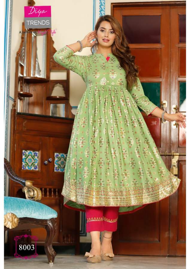 Ethnicity 8 Fancy Ethnic Wear Designer  Anarakali Kurti Latest Collection